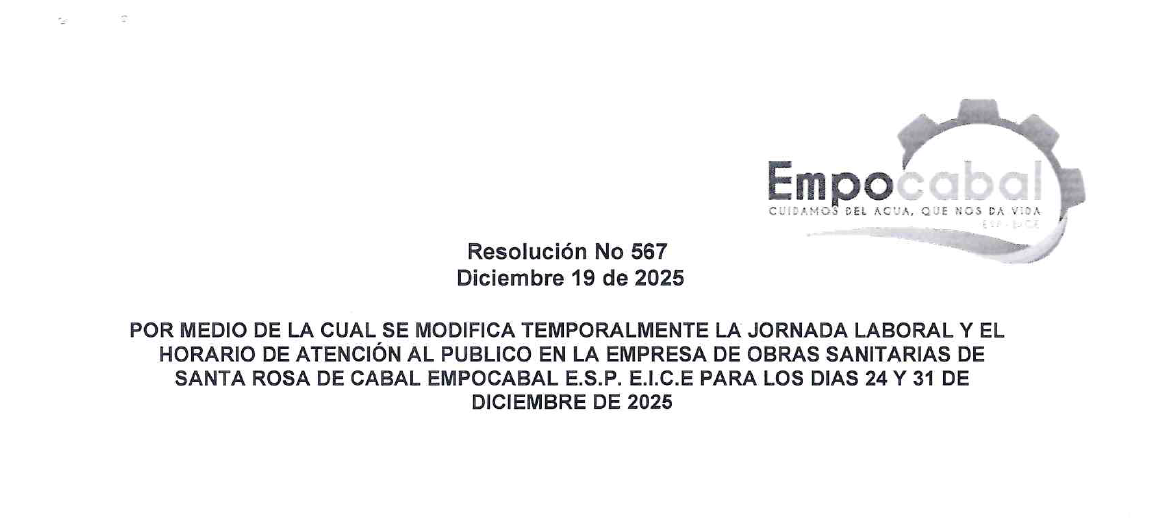 Resolucion # 567 DICIEMBRE 19 DE 2025